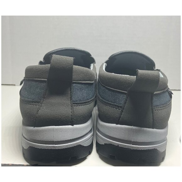 Men’s Slip-On Walking Shoes Comfort Arch Support Loafers Gray Size 44 - Picture 4 of 9